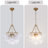 Modern Luxury 6 - Light Cluster Glass Bubble Chandelier Dimmable