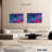 Blue Magenta Abstract Canvas Print-1374365368