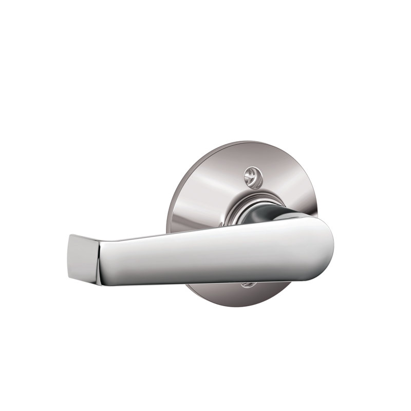 Elan Single Dummy Lever with Round Rosette, Bright Chrome