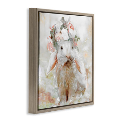 "Spring Spring Bunny", art mural encadré par Stellar Design Studio