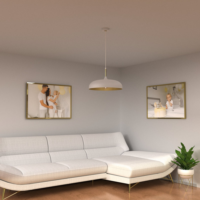 Verna 1 - Light Dome Pendant, White
