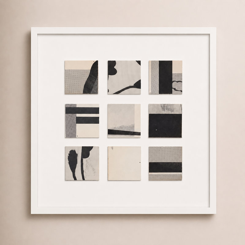 Pinpoint Print, 30" H x 30" W x 1.25" D, White Framed