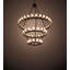Lustre unique à niveaux 60 lumières Noziroh Ring