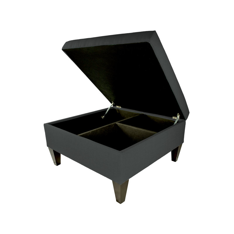 Repose-pieds avec rangement Zaylee, Anthracite