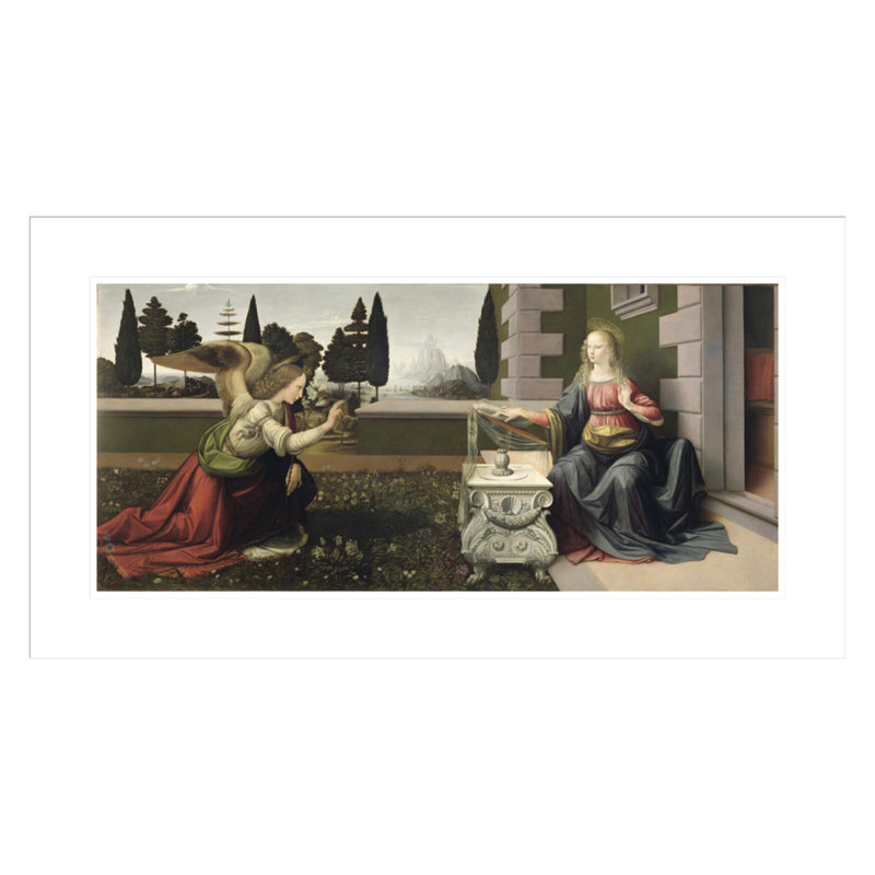 Annonci par Leonardo Da Vinci - Estampe numérique encadrée, H 16,9 po x l 29,5 po