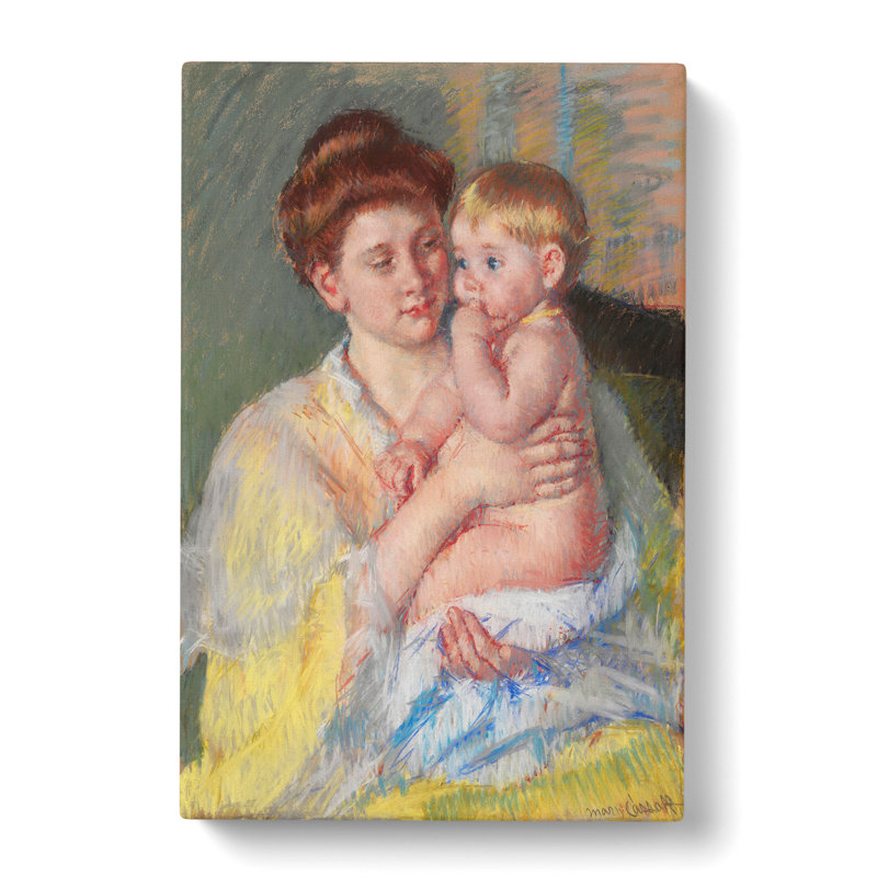 Mother And Child Vol.4 by Mary Cassatt - Wrapped Canvas Painting, 50cm H x 35cm W x 3cm D