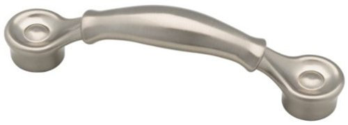 Poignée cloche double 3 po ou 3-3 / 4 po nickel satiné