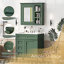 Meuble-lavabo autoportant avec lavabo et miroir
