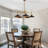 Justyce 5 - Light Dimmable Wagon Wheel Dining Room Chandelier with UL Listed-1069971125