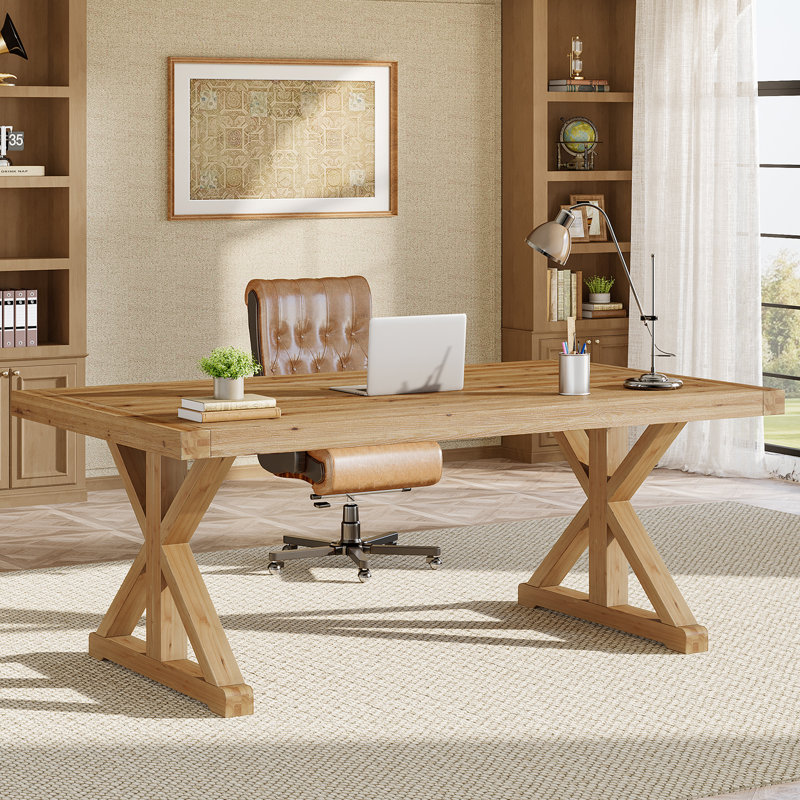 Solid Wood Executive Desk