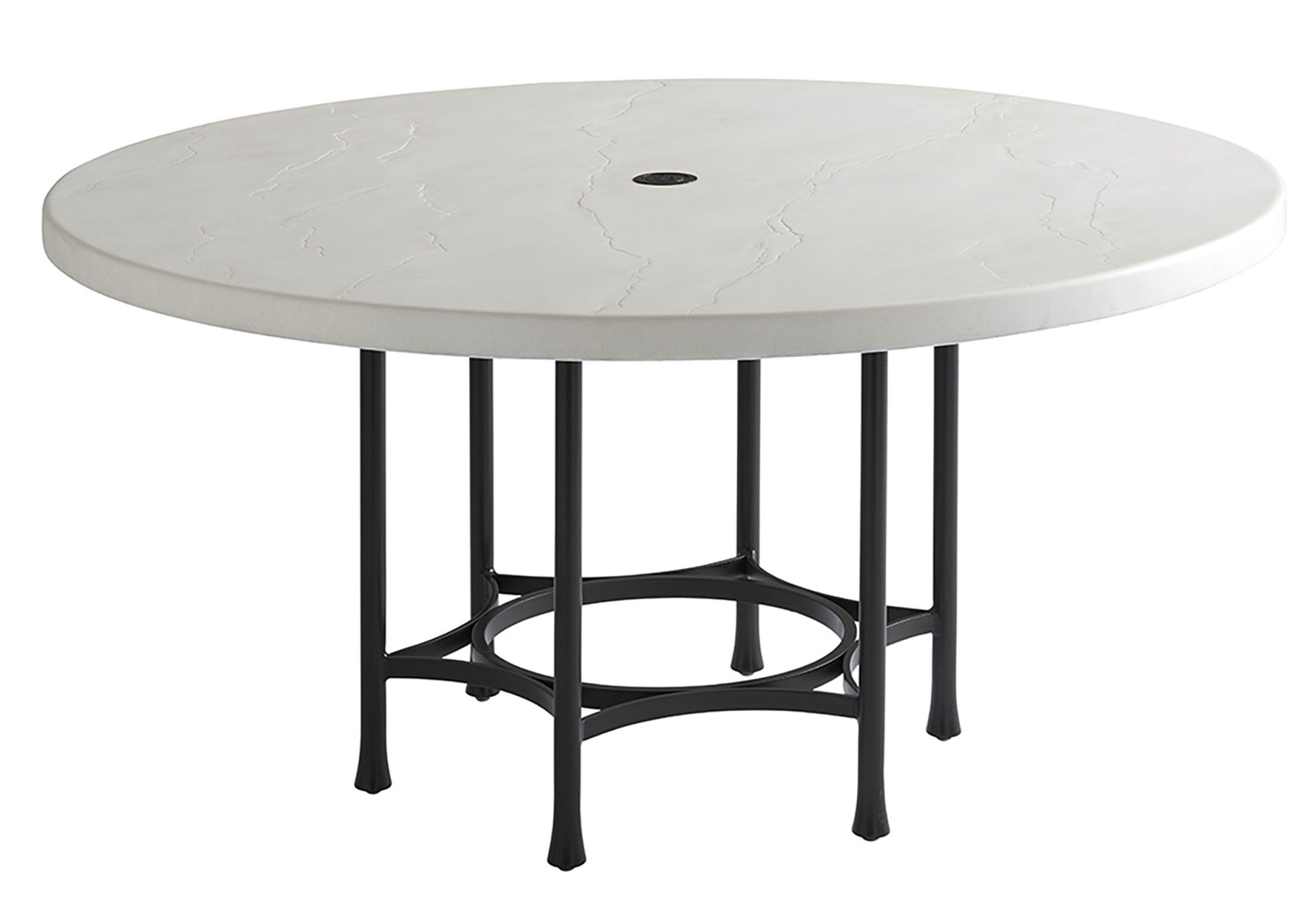 Concrete outdoor table with umbrella hole hotsell