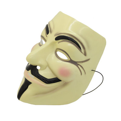 V for Vendetta Mask Guy Fawkes Anonymous Fancy Cosplay Costume