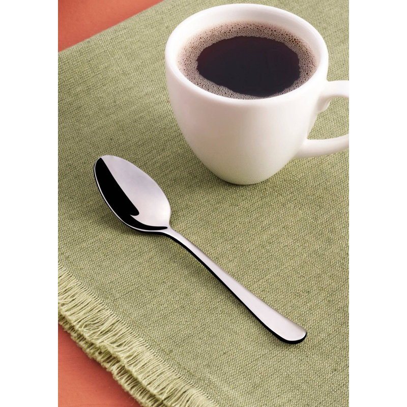 Cuillère à moka en acier inoxydable Clista | Argent | 4,7 po | paquet de 12