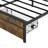 King Bed Frame With Storage, Bed Frame With Led Lights Upholstered Headboard And 2 Drawers, Usb & Charging Station, No Box Spring Needed, Easy Assembly, Grey King-2135507128