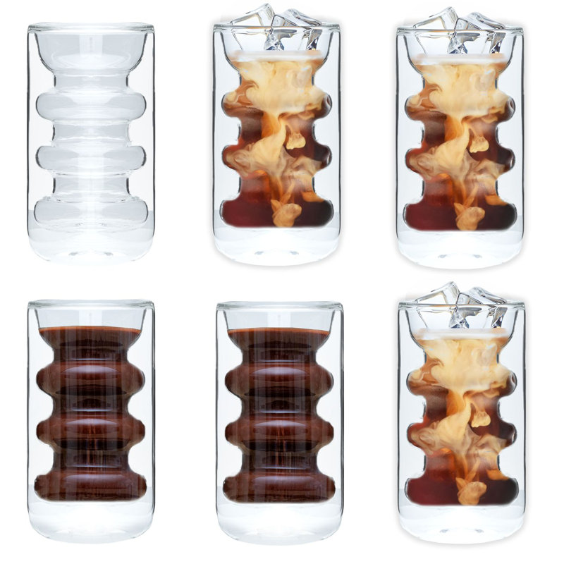 260ml Double Wall Glass, 6