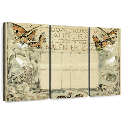 Brampt 1899 Calendar For The Aurora Steam Printer