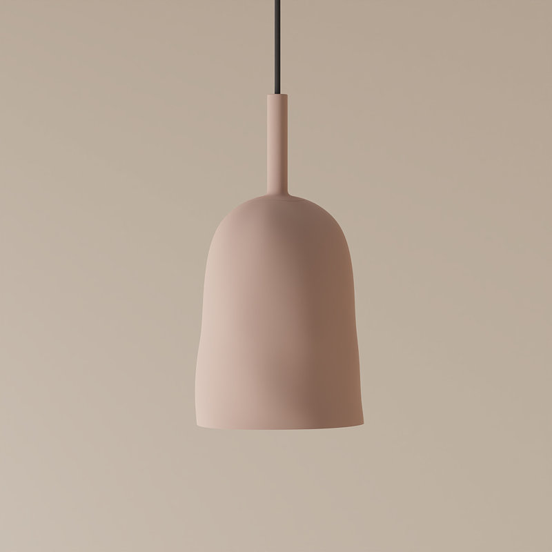 Vessel Pendant Light, 18" H x 14.5" W x 9" D, Black, Sunrise