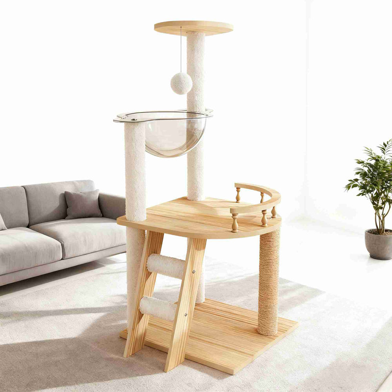 Tour à chat moderne en bois