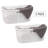  40L Laundry Basket, Clothes Hamper, Wicker Design, Plastic, 23"L x 14.5"W x 11"H-96127311