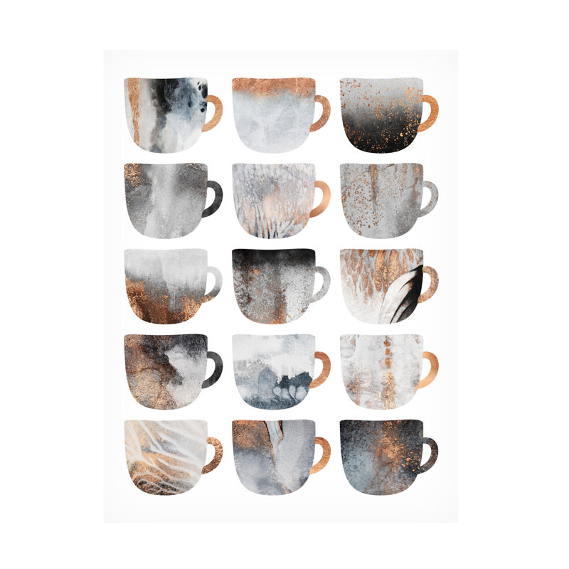 Tasses à café de rêve modernes et contemporaines, H 19 po x l 14 po x P 2 po