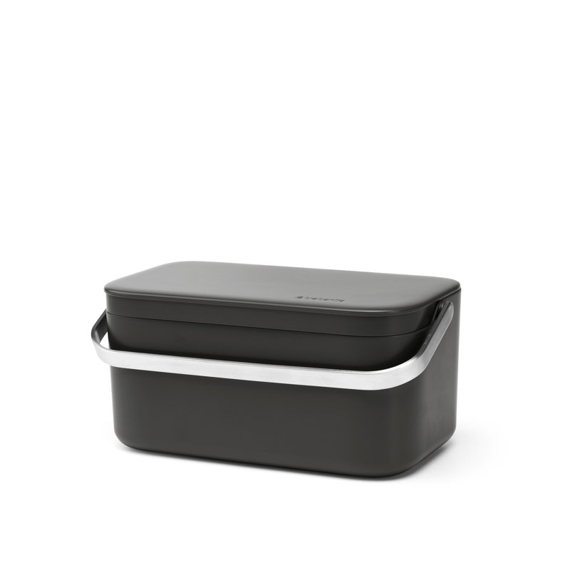 Brabantia Food Waste Caddy, Dark Grey