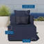Fauteuil modulaire rembourré Saybrook-384450113