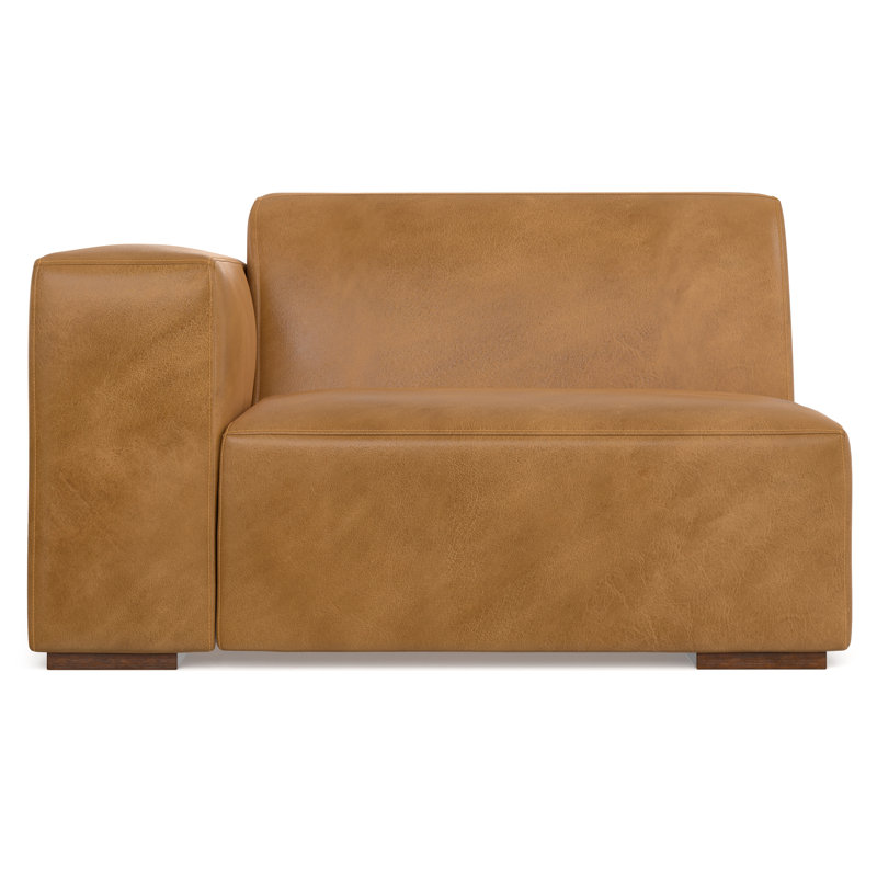 Rex Sienna Genuine Leather Left Arm Sofa Module