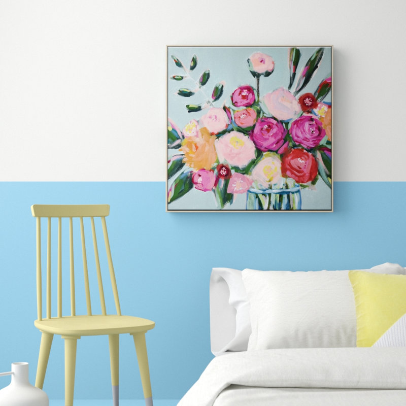 Summerlong by Taylor Lee - Painting, Wrapped Canvas, 41 cm H x 41 cm W x 4 cm D