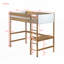 Lit mezzanine simple avec bureau