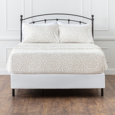 Leopard Ultra Soft Leopard Print Microfiber Percale Sheet Set