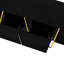 Table basse rectangulaire brillante avec rangement