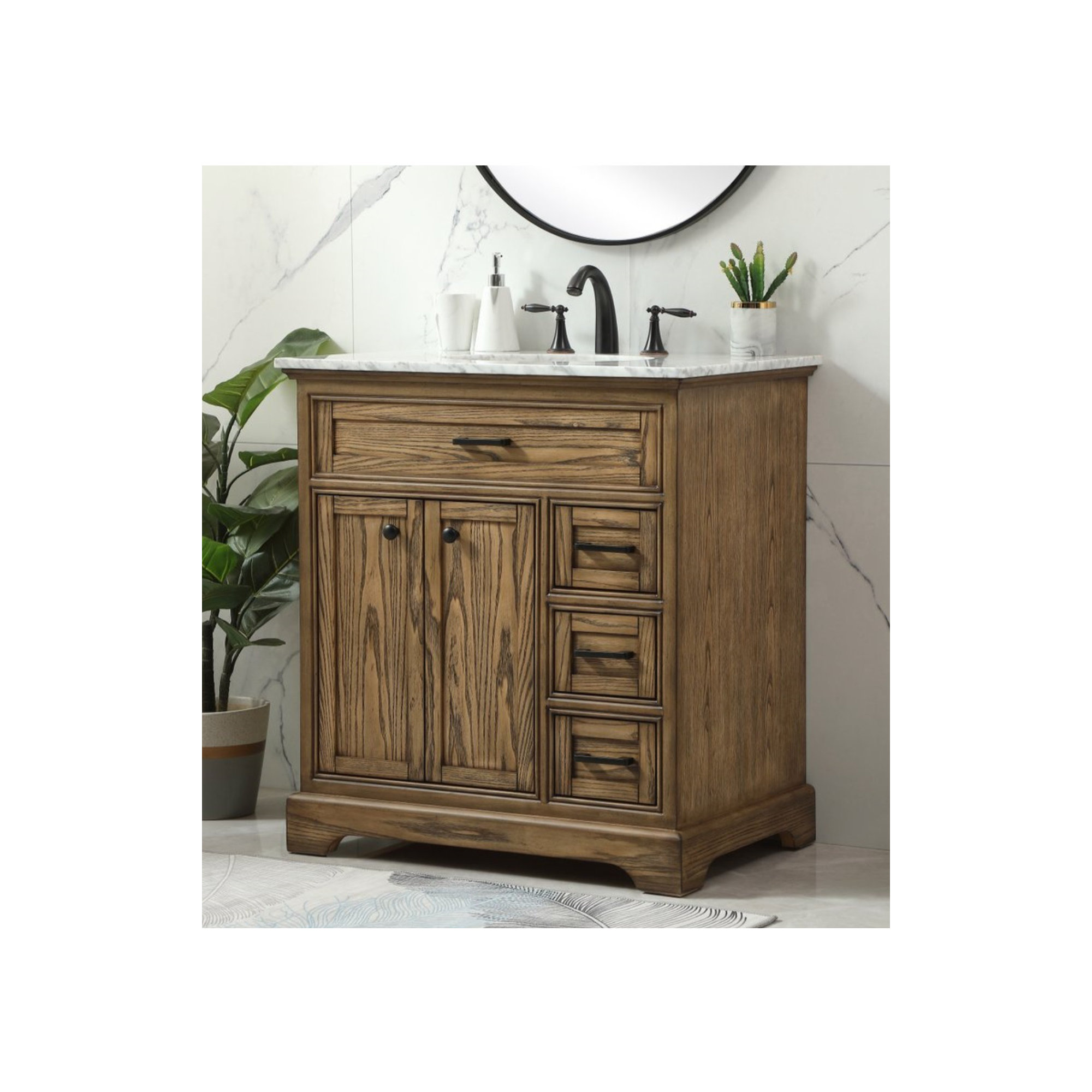 Hermes 32'' Single Bathroom Vanity, Driftwood