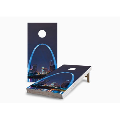 St. Louis Arch 2x4 Cornhole Board Set | Includes (2) Boards (8) Bags & Optional Accessories