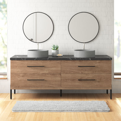 Noonan 72" Double Bathroom Vanity Set