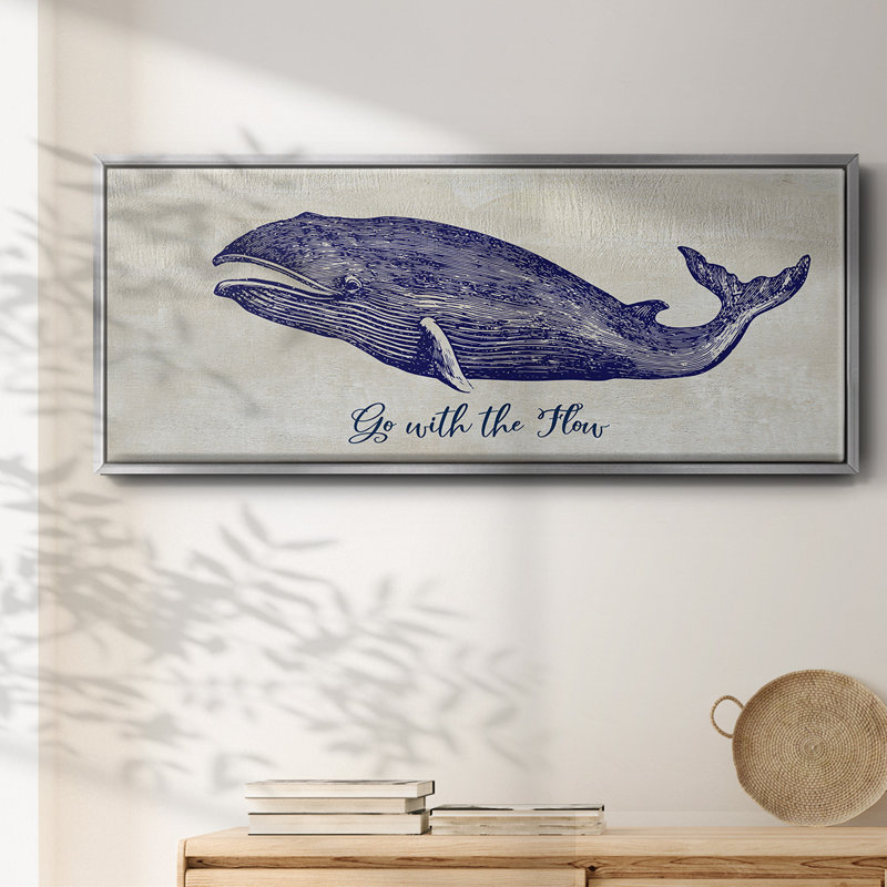 Go With The Flow- Framed Canvas