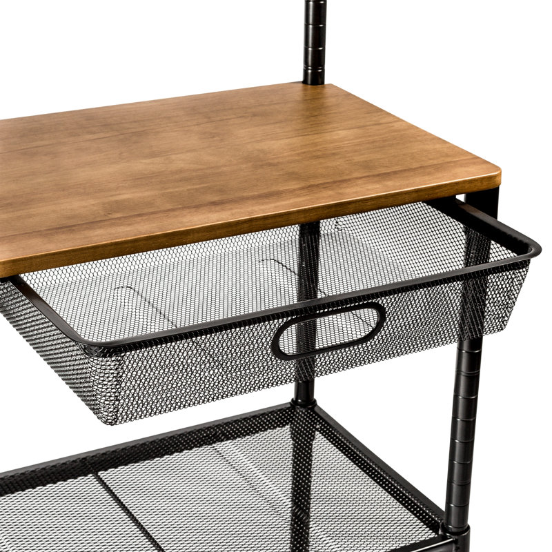 Étagère de boulanger standard en acier 35,8 po Marneshia compatible avec les micro-ondes