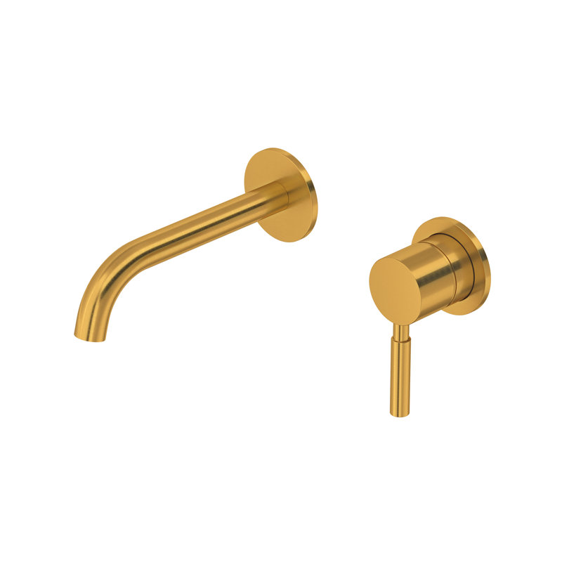 Riu Wall Mount 360° Lavatory Faucet Trim, Brushed Gold