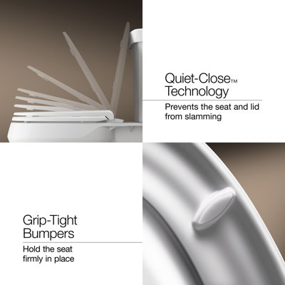 Cachet Heated Readylatch Quiet-Close Round-Front Toilet Seat