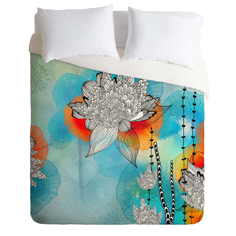 Iveta Abolina Polyester Floral Duvet Cover, Queen, Luxe