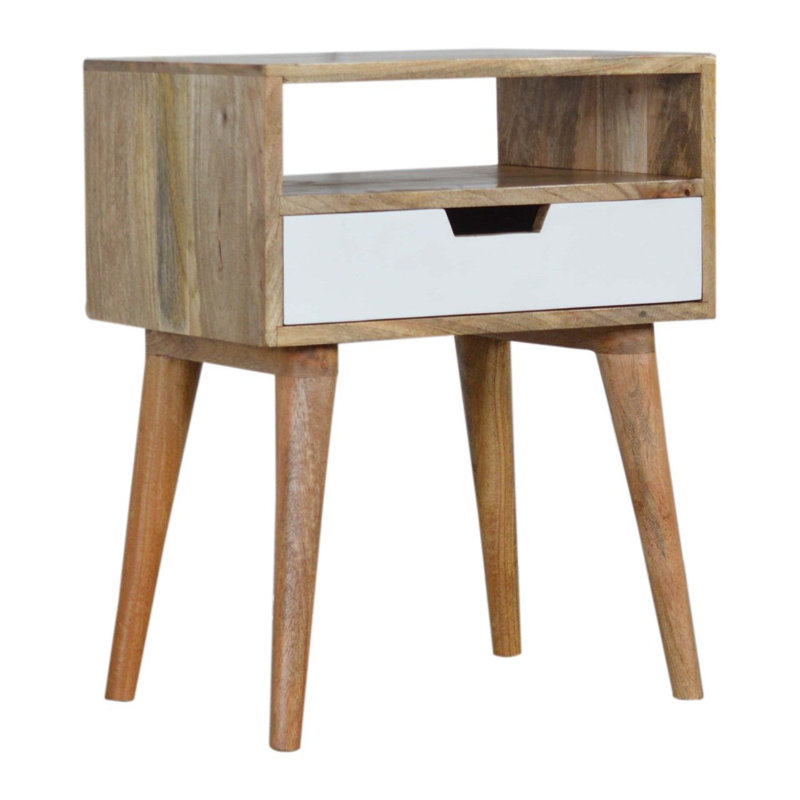 Lucero 18.12cm W Solid Wood Bedside Table