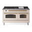 ILVE Nostalgie II 60 Dual Fuel Range, 9 Burners, Griddle-233756768-233757116