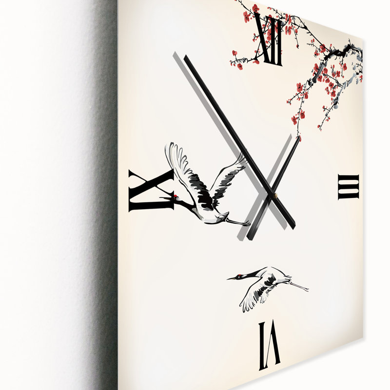 Horloge murale Sweet Winter Birds, Petit