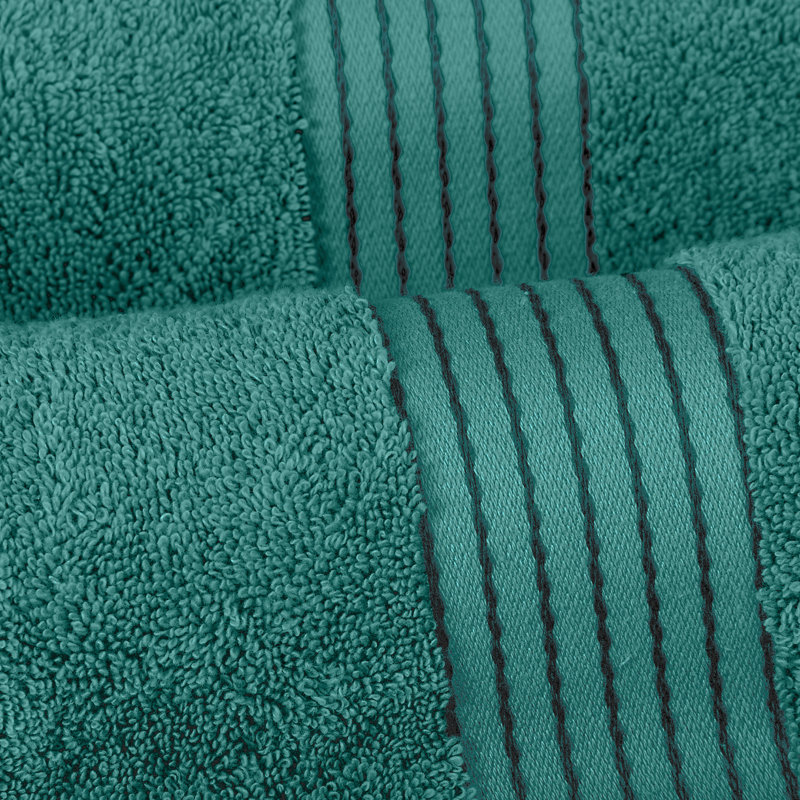 Elegant Comfort 100% Turkish Cotton 4-Piece Towel Set – Ultra Soft, Highly Absorbent, Quick Dry Bathroom Towels, Turquoise
