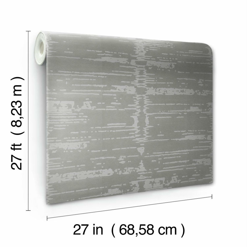 Papier peint velours de coton, Gris / Neutre