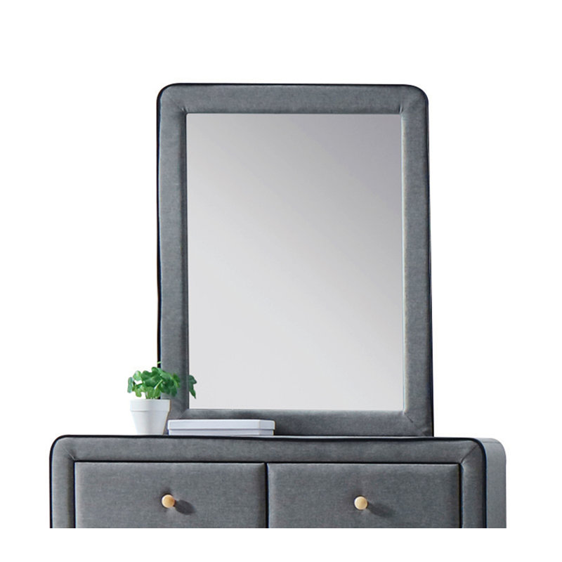 Miroir de conception minimaliste avec cadre en bois