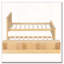 Lit plateforme en bois avec lit gigogne escamotable, armoire de rangement-810400481-810400480