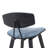 Bilgin Payton Modern Bar or Counter Height Stool with Upholstered Seat and Wood Frame-337145046-337145049-337145055