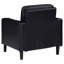 Fauteuil d'appoint noir avec accoudoirs rembourrés-504525893
