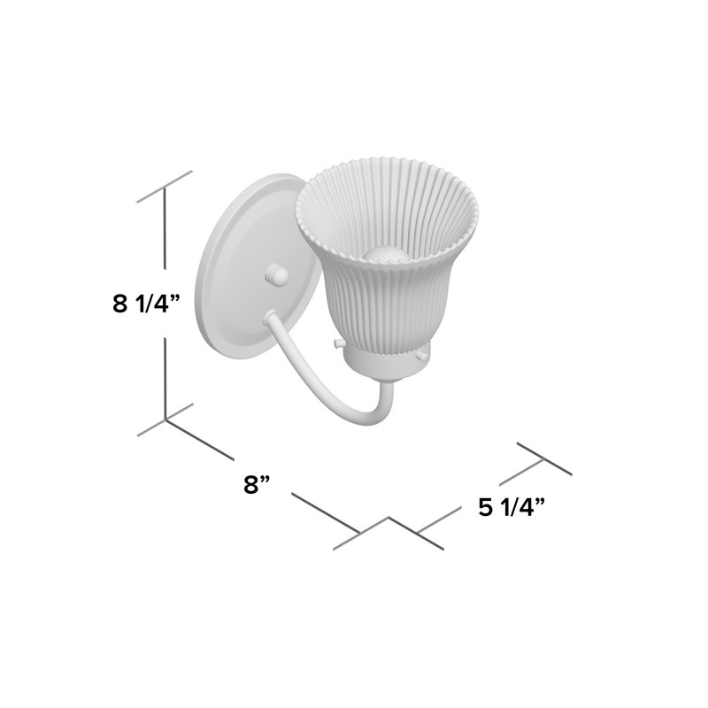 Vanhook Armed Sconce, Chrome