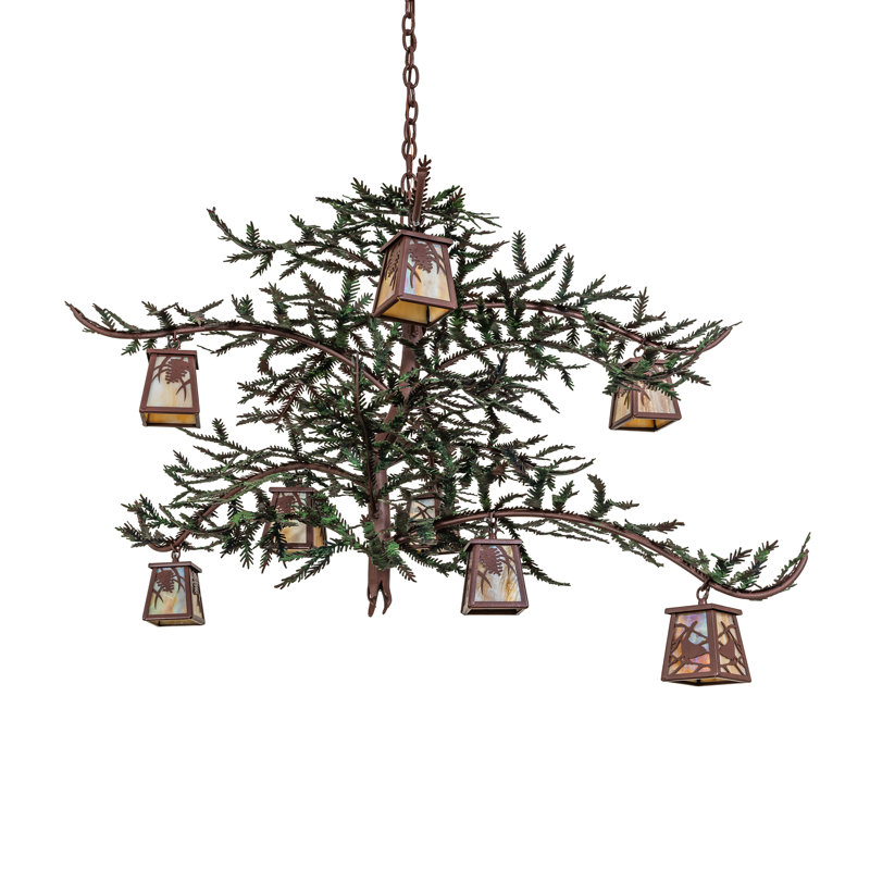 Lustre personnalisé 8 lumières de 48 po de largeur